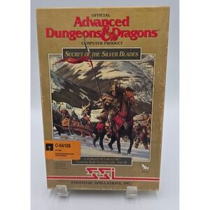 Dungeons & Dragons Secret of the Silver Blades Commodore 64 128 C64/128 Game D&D